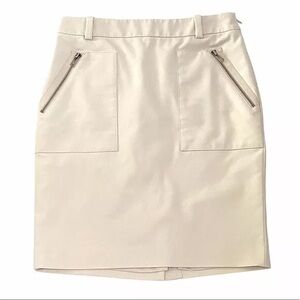 Beige Ann Taylor Pencil Skirt